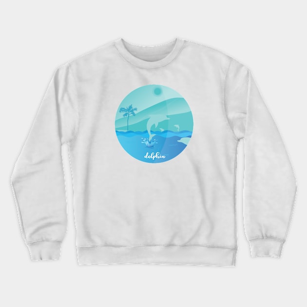 DOLPHIN Crewneck Sweatshirt by dodolanlaku